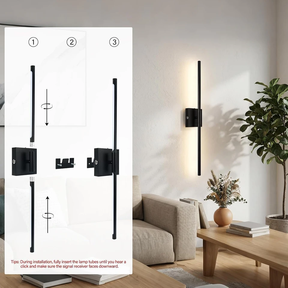 ARCWEISSO battery-operated wall sconce, product view 2