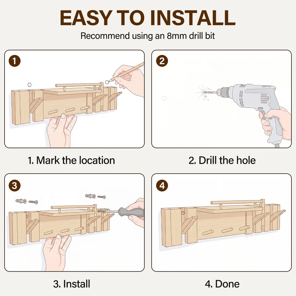 ARCWEISSO wall-mounted hanger product view 7