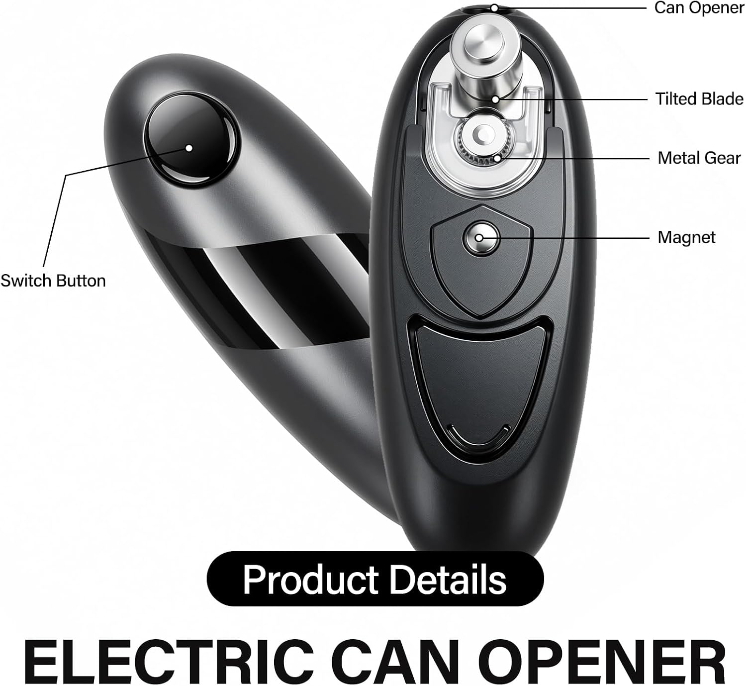 Electric can opener product and operating details